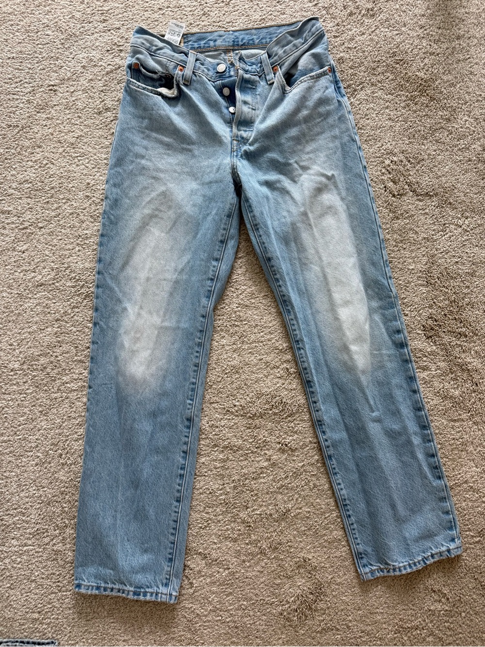 Women’s Levi’s Light Blue Straight-Leg Jeans - Classic Denim